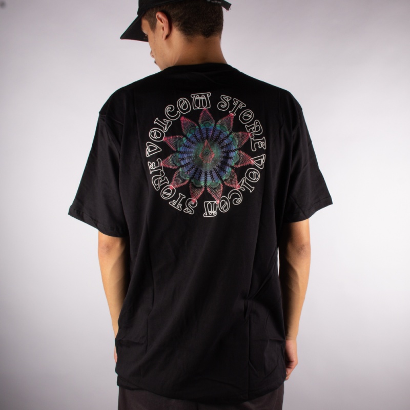 Camiseta Volcom Star Shields Preto